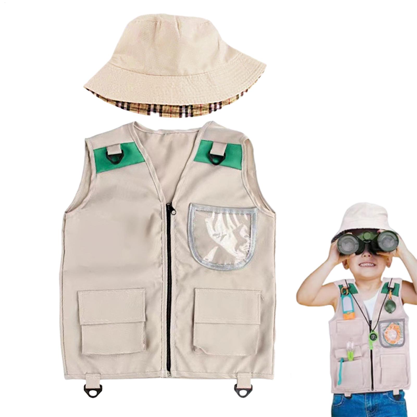 Outdoor Adventure For Kids - Safari Kids Outdoor Explorer Kit,Cargo Vest