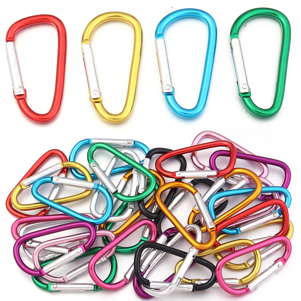 10pcs/lot Aluminum Alloy Snap  - Carabiner Locking D のレビューと価格