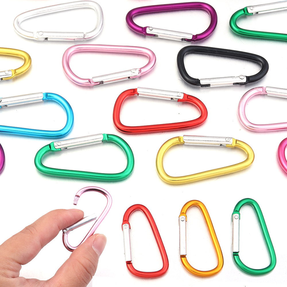 10pcs/lot Aluminum Alloy Snap  - Carabiner Locking D のレビューと価格
