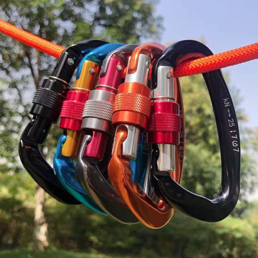 D-shape 25KN Climbing Carabine - Carabiner Locking D のレビューと価格