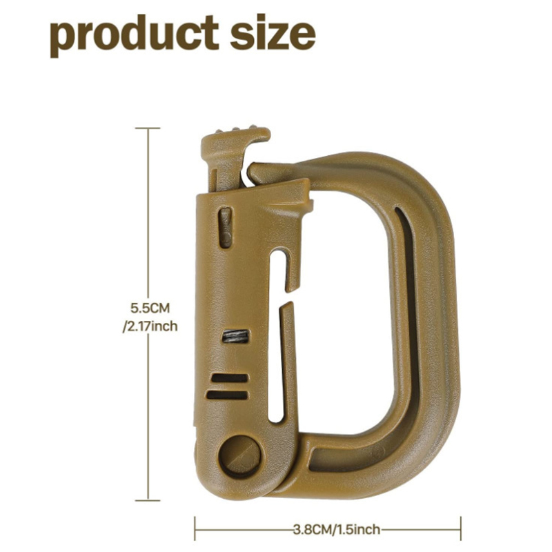 5PCS Grimloc Molle Carabiner D - Carabiner Locking D のレビューと価格
