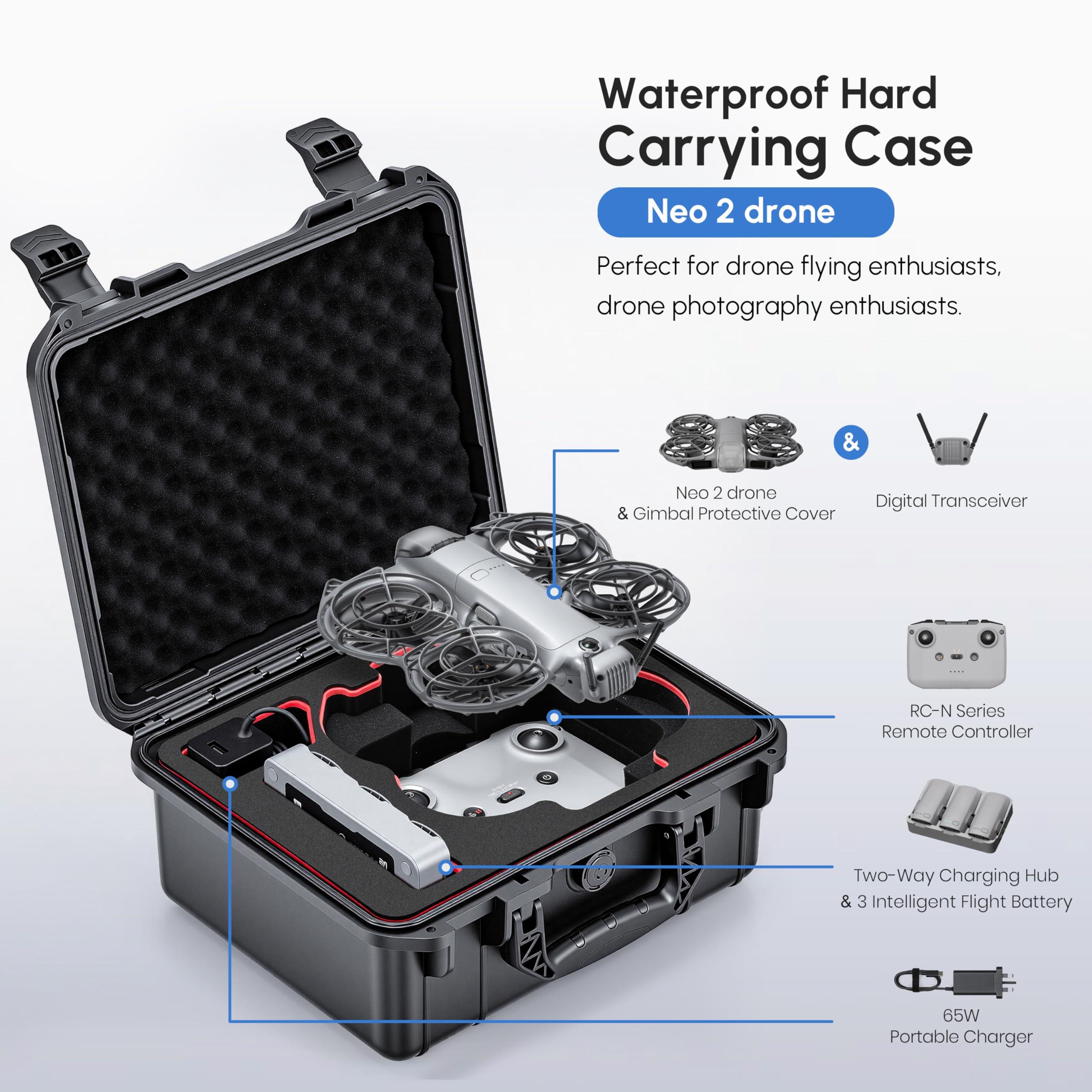NEO 2 Case,Waterproof Hard Car - Outdoor Adventure Box のレビューと価格