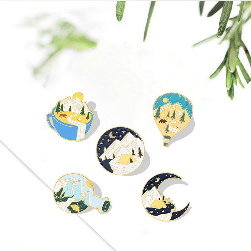 Camping Adventure Enamel Pins  - Outdoor Adventure For Kids のレビューと価格