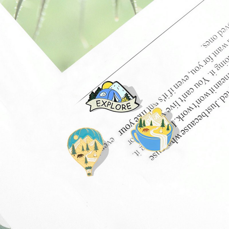 Camping Adventure Enamel Pins  - Outdoor Adventure For Kids のレビューと価格
