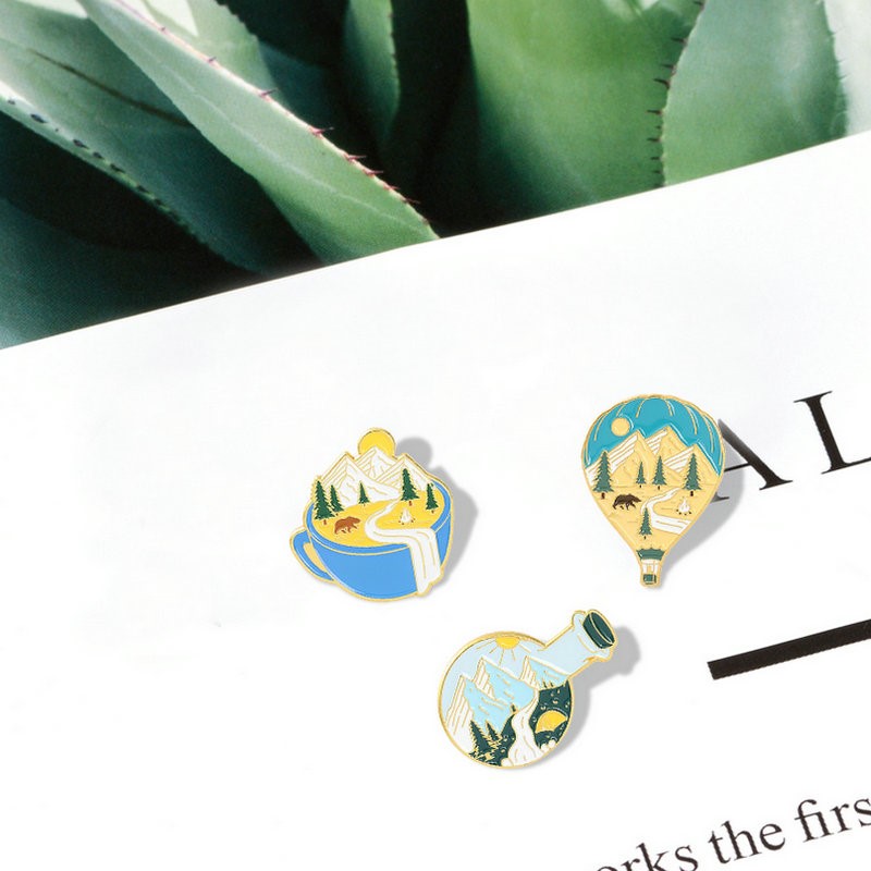 Camping Adventure Enamel Pins  - Outdoor Adventure For Kids のレビューと価格