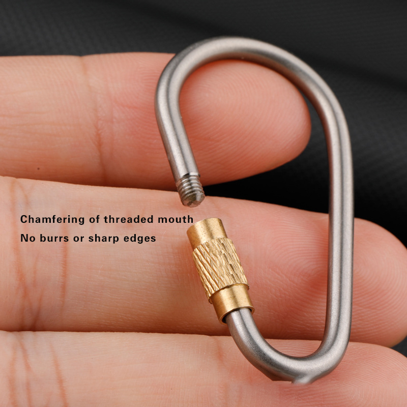 Titanium Alloy Carabiner with  - Carabiner Locking D のレビューと価格