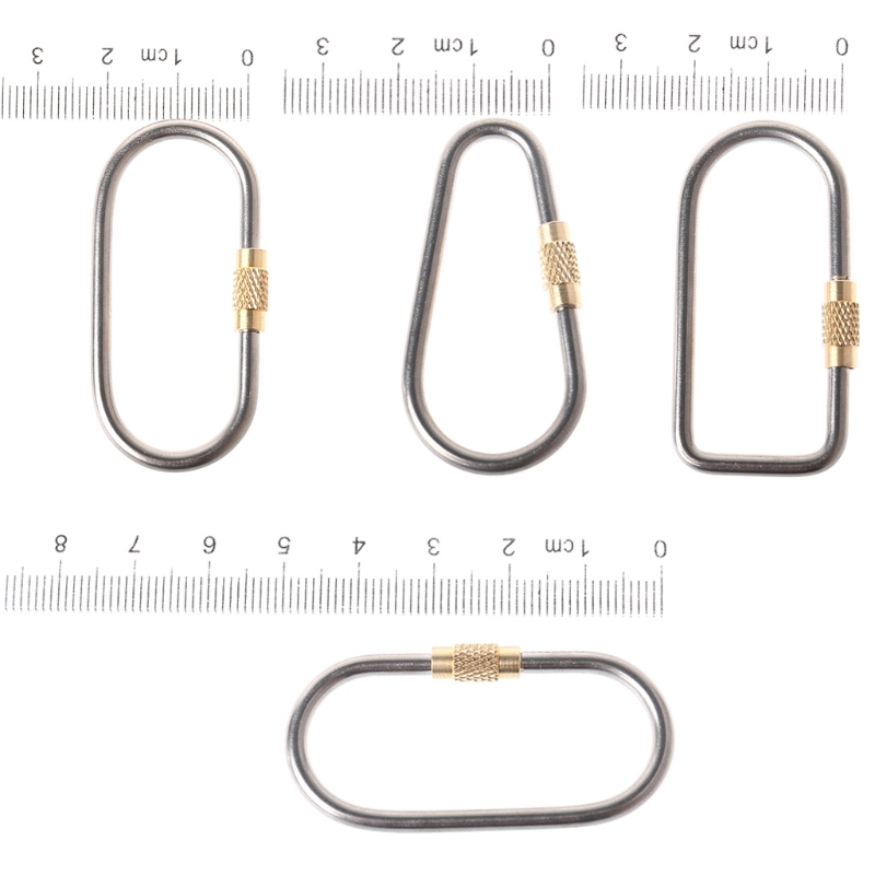 5pcs/lot Titanium Locking Cara - Carabiner Locking D のレビューと価格