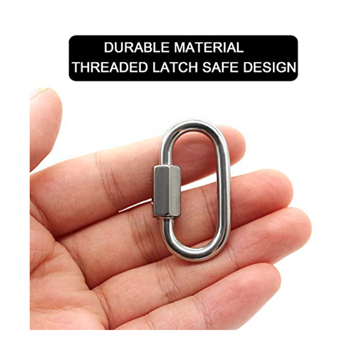 12 Pack Quick Link 5/32 Inch H - Carabiner Locking D のレビューと価格
