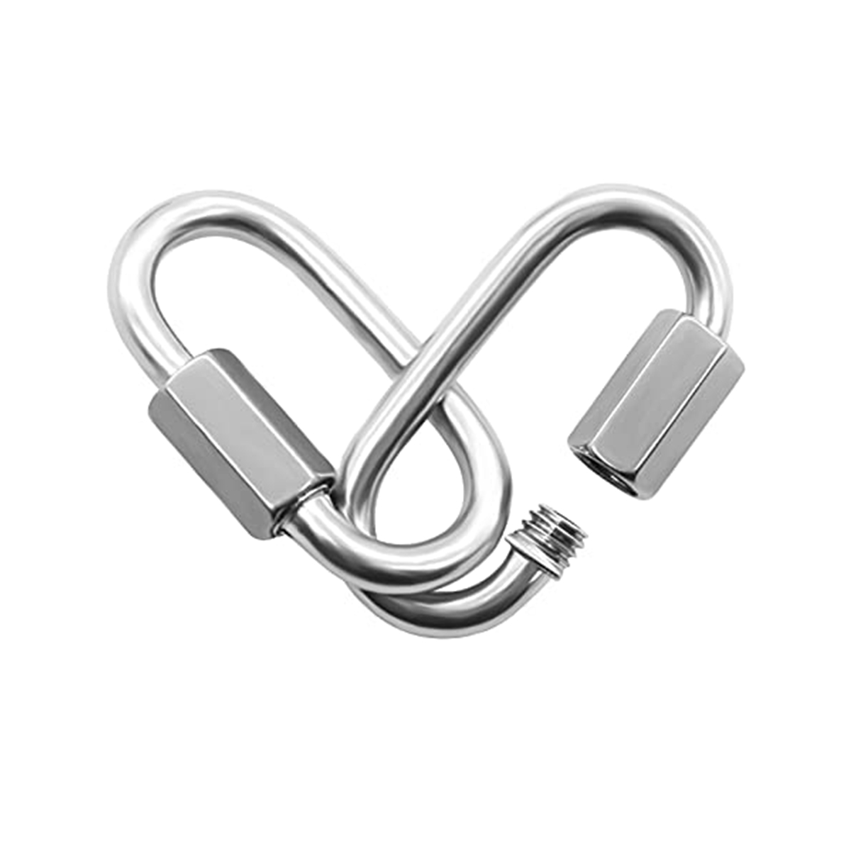 12 Pack Quick Link 5/32 Inch H - Carabiner Locking D のレビューと価格