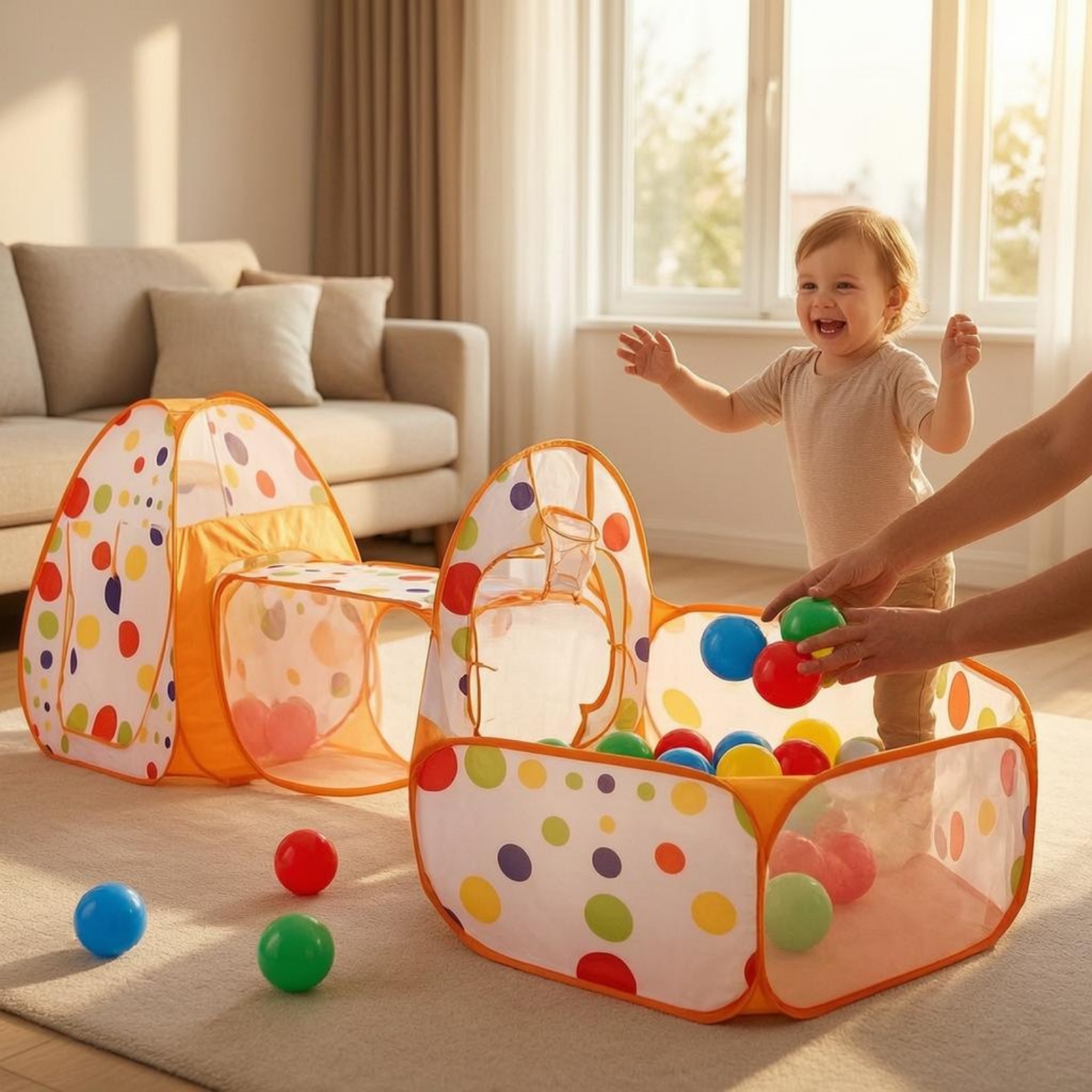 3 Pieces 3 in 1 Play Tent Set  - Outdoor Adventure For Kids のレビューと価格