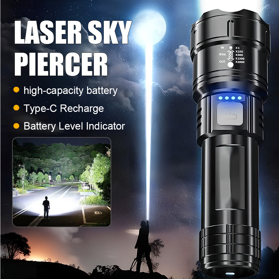 High Power P50 LED Flashlight  - Outdoor Adventures のレビューと価格
