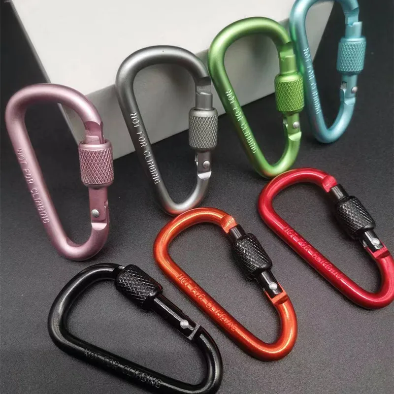 D-Shaped Locking Carabiner Key - Carabiner Locking D のレビューと価格