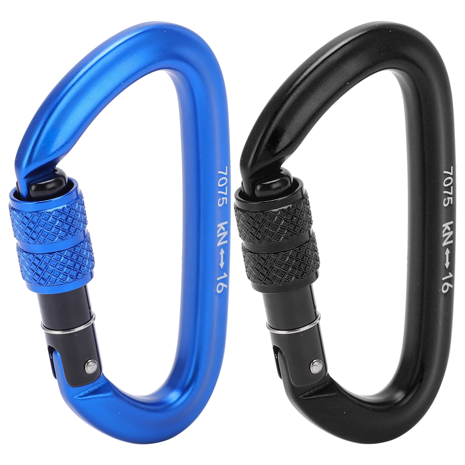 16KN Aluminum Alloy Screwgate  - Carabiner Locking D のレビューと価格