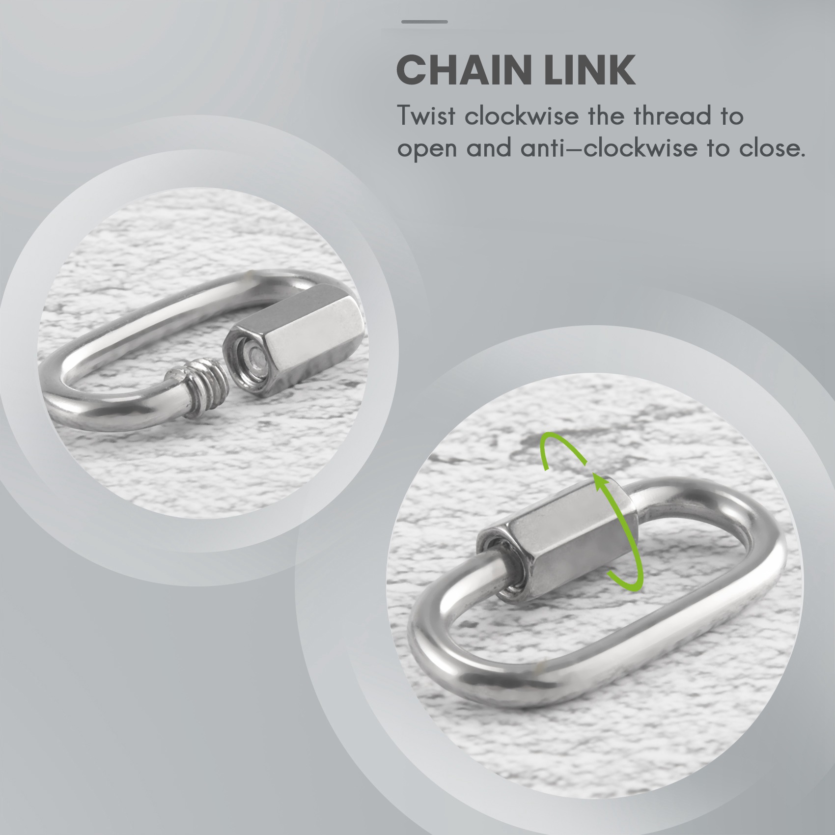 A60Z12 Pcs Quick Link 4MM Stai - Carabiner Locking D のレビューと価格