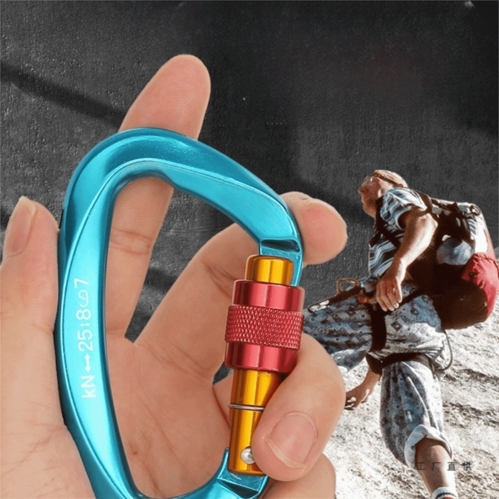 D-shape 25KN Climbing Carabine - Carabiner Locking D のレビューと価格