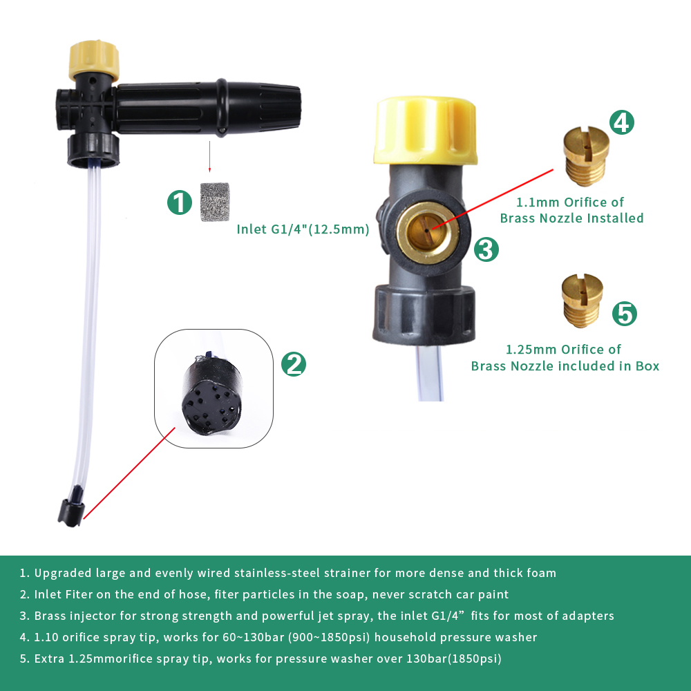 Pressure Washer Snow Foam Lanc - Bear Spray Clip のレビューと価格