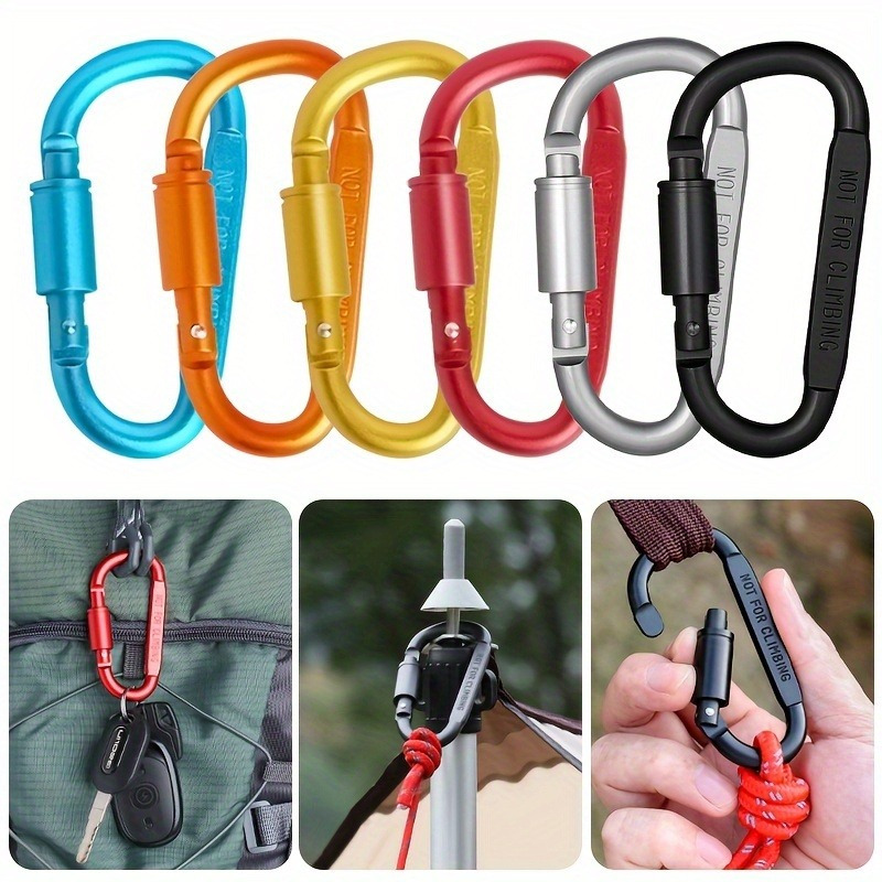 1/4pcs Aluminum Alloy Carabine - Carabiner Locking D のレビューと価格