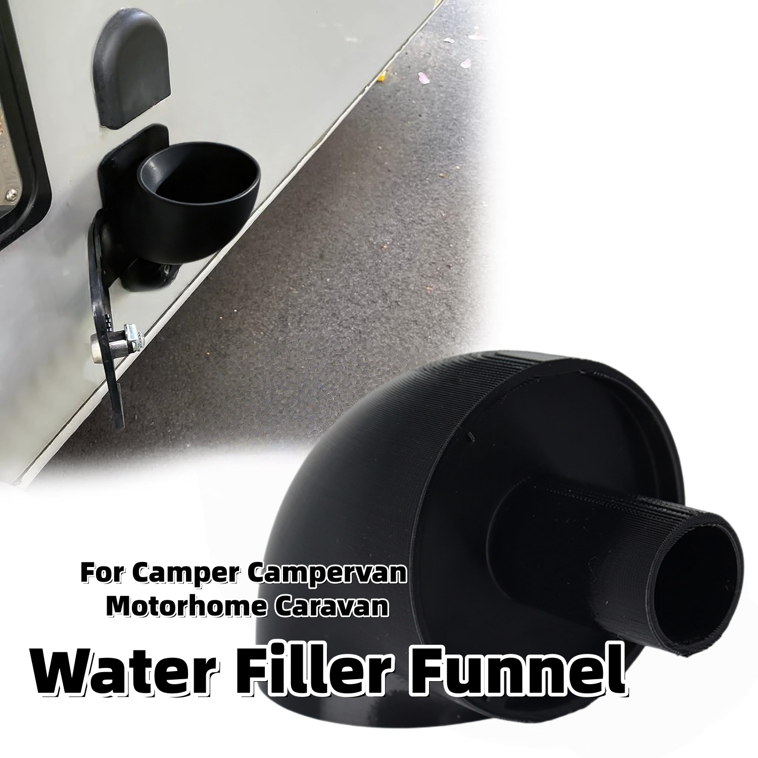 RV Water Filler Funnel Camping - Outdoor Adventures のレビューと価格