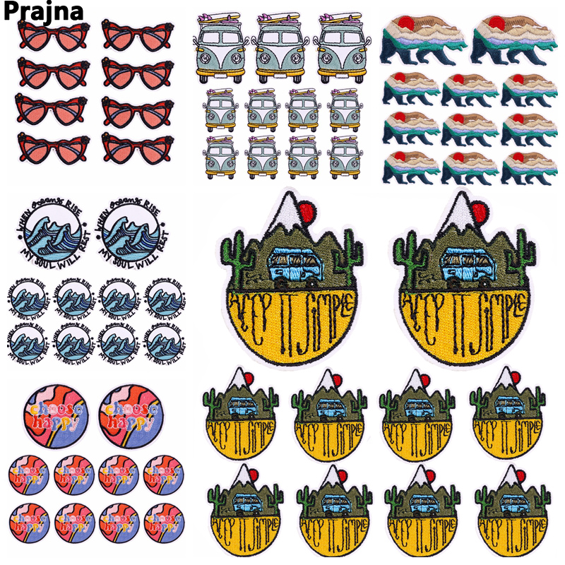 10PCS Iron On Patches Outdoor  - Outdoor Adventure Travel Show のレビューと価格