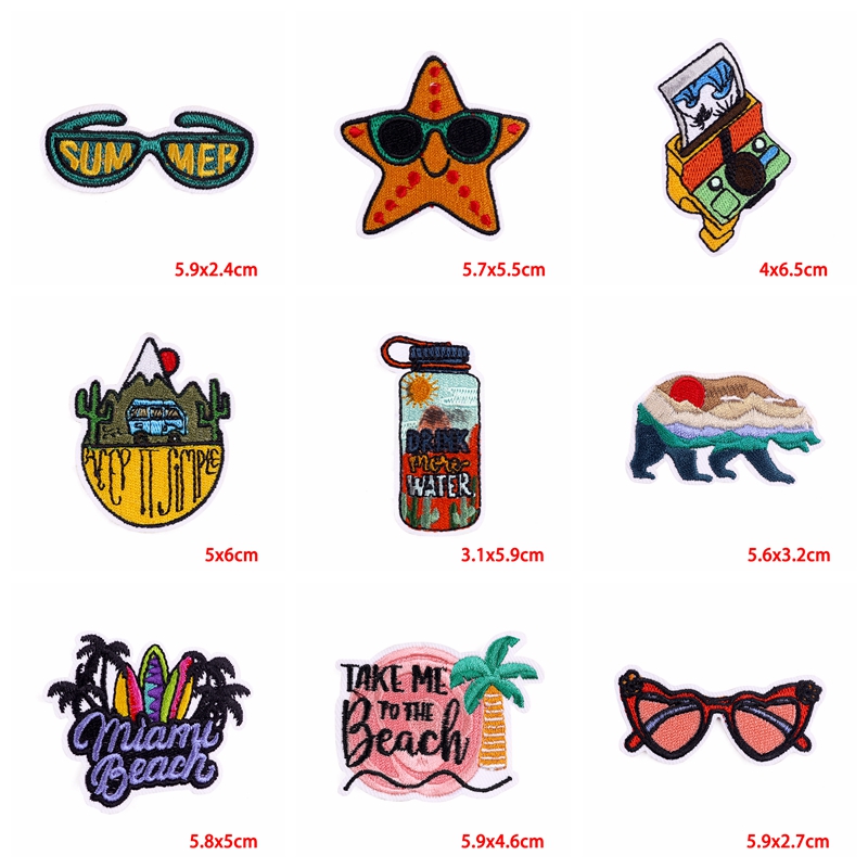 10PCS Iron On Patches Outdoor  - Outdoor Adventure Travel Show のレビューと価格
