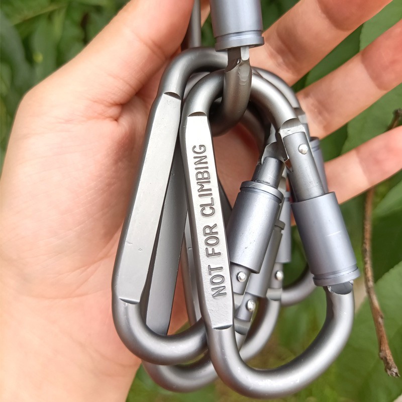 6Pcs Aluminum Carabiner Clip D - Carabiner Locking D のレビューと価格