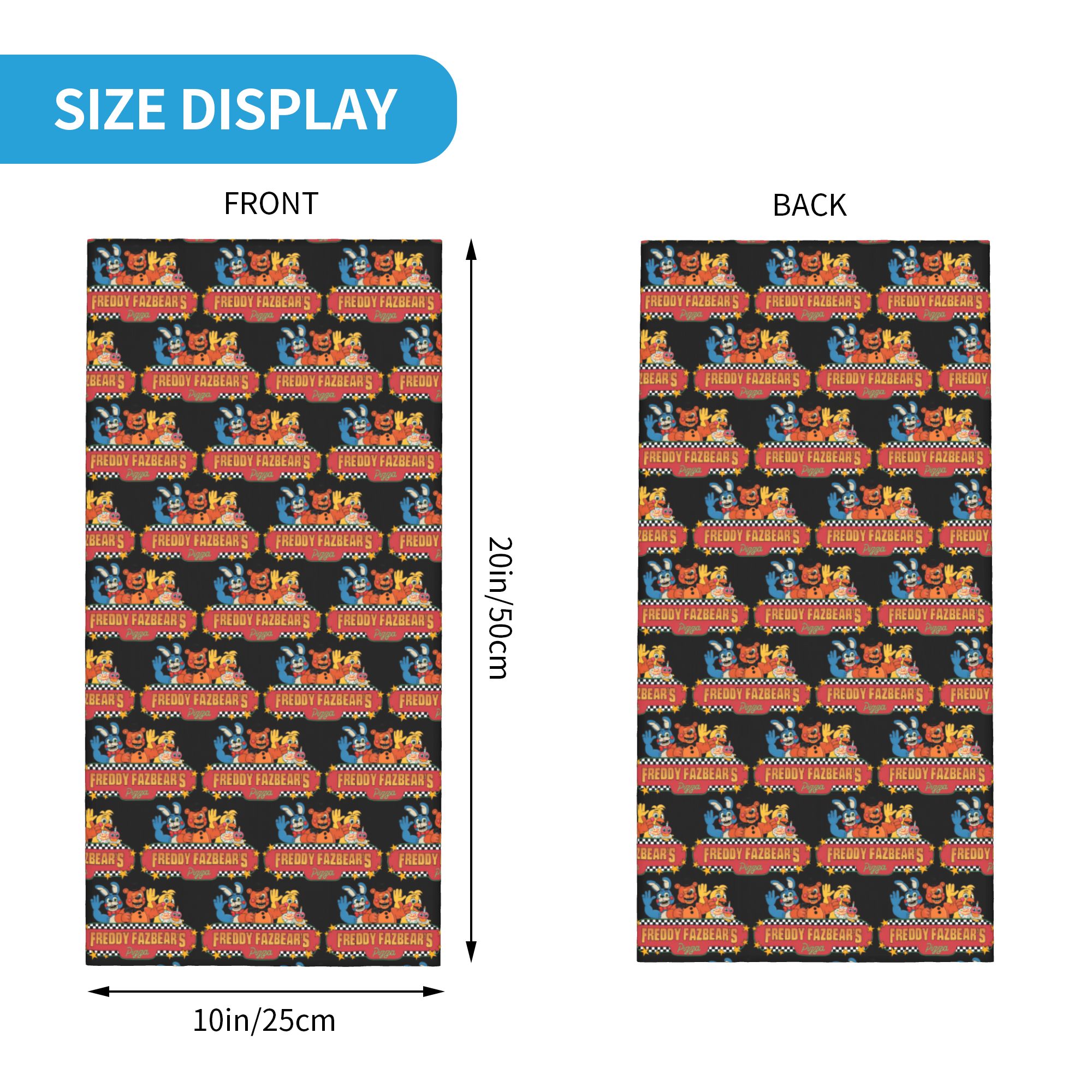 Custom FNAF At Freddys Bandana - Outdoor Adventure At のレビューと価格