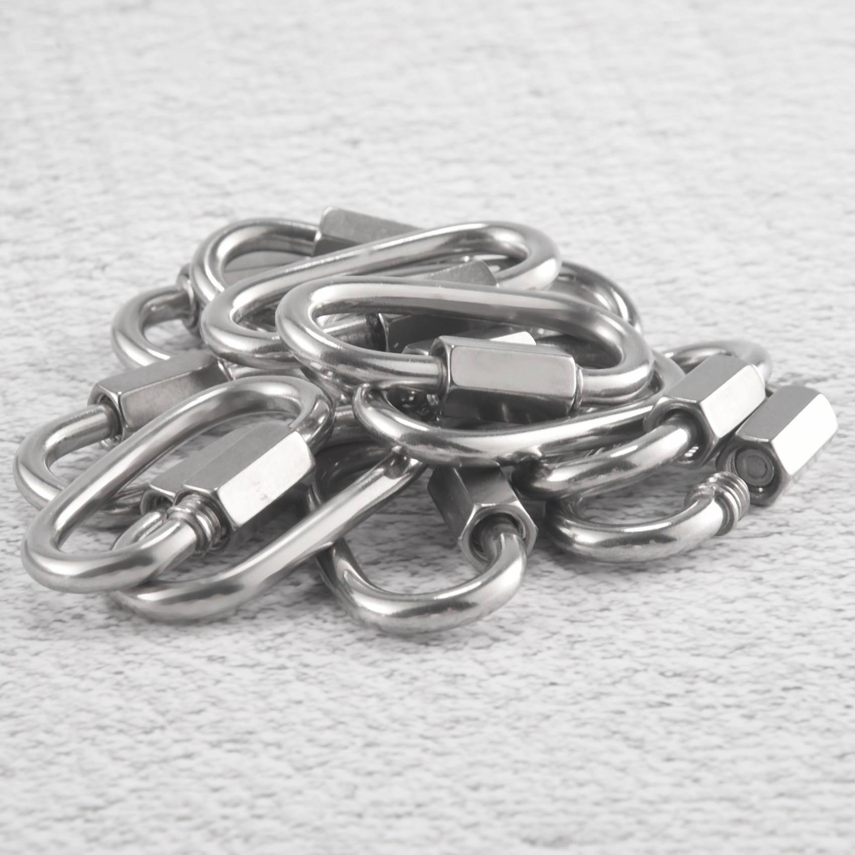 New Shown-12 Pcs Quick Link M4 - Carabiner Locking D のレビューと価格