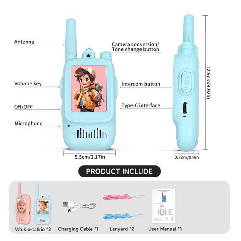 2pcs kids Video Walkie Talkie  - Outdoor Adventure For Kids のレビューと価格