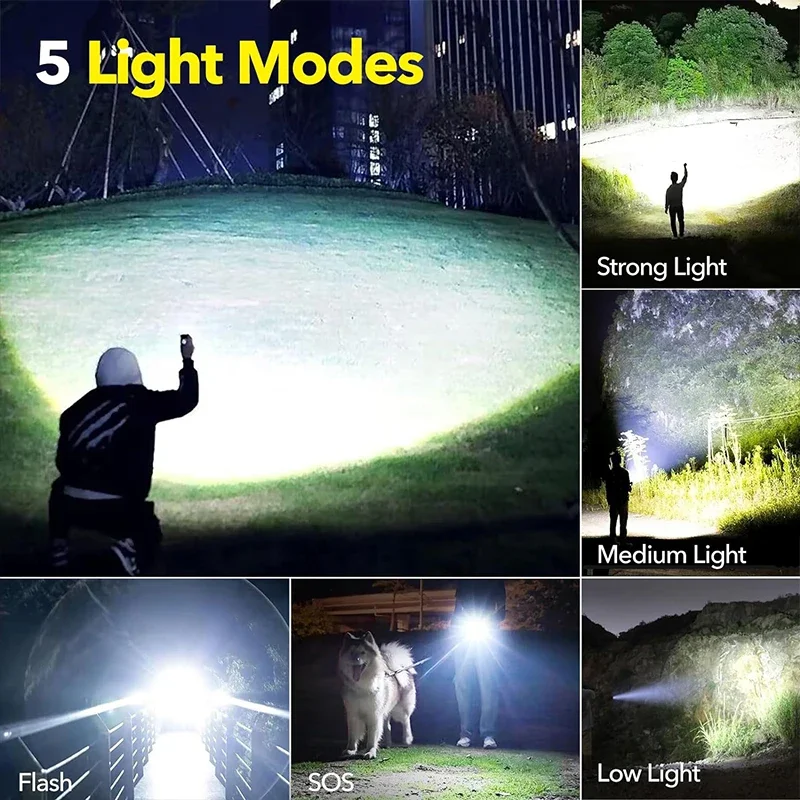 High Power LED Flashlight Rech - Outdoor Adventures のレビューと価格
