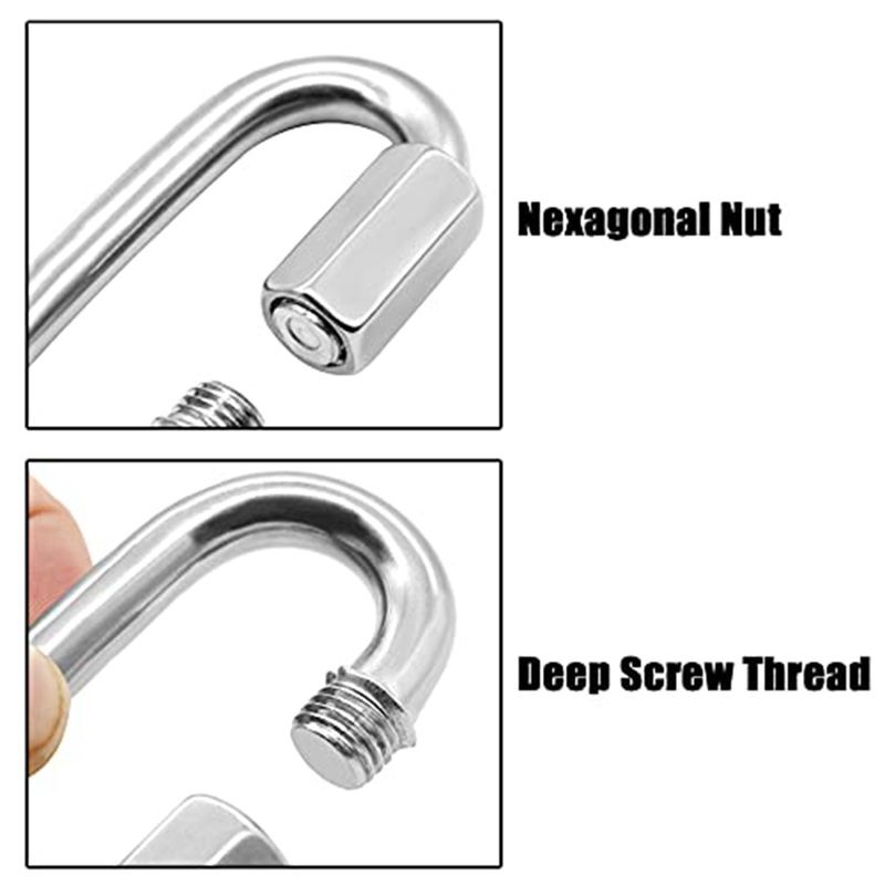ABJS 12 Pack Quick Link 5/32 I - Carabiner Locking D のレビューと価格