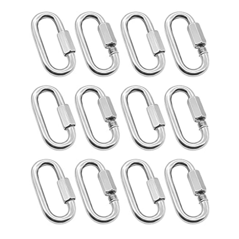 ABJS 12 Pack Quick Link 5/32 I - Carabiner Locking D のレビューと価格