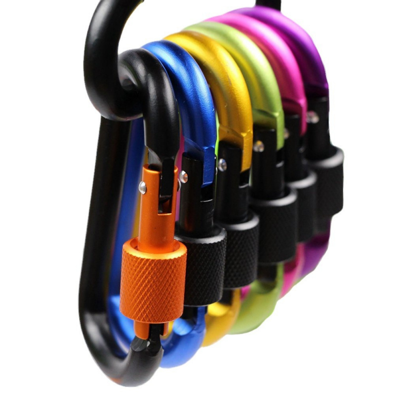 10 Pack Aluminum D Ring Key Ri - Carabiner Locking D のレビューと価格