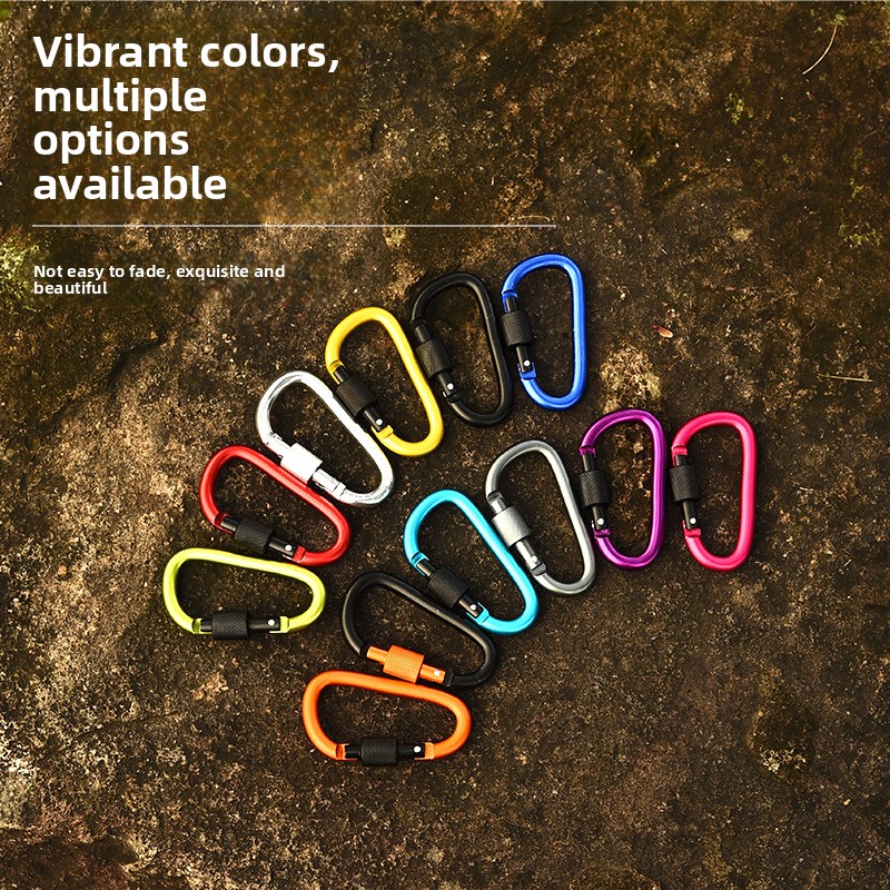 10 Pack Aluminum D Ring Key Ri - Carabiner Locking D のレビューと価格