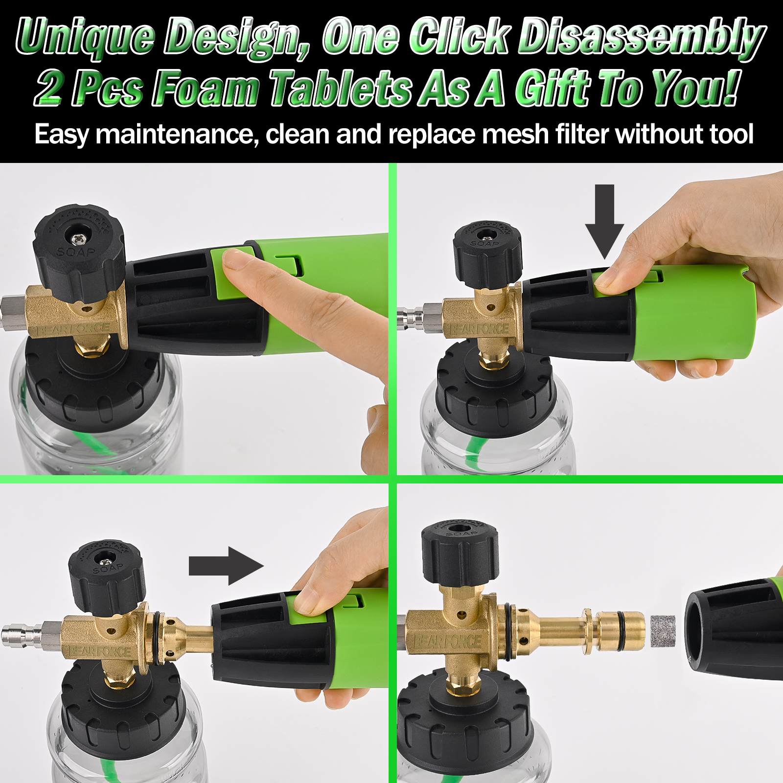 BEAR FORCE Pressure Washer Foa - Bear Spray Clip のレビューと価格