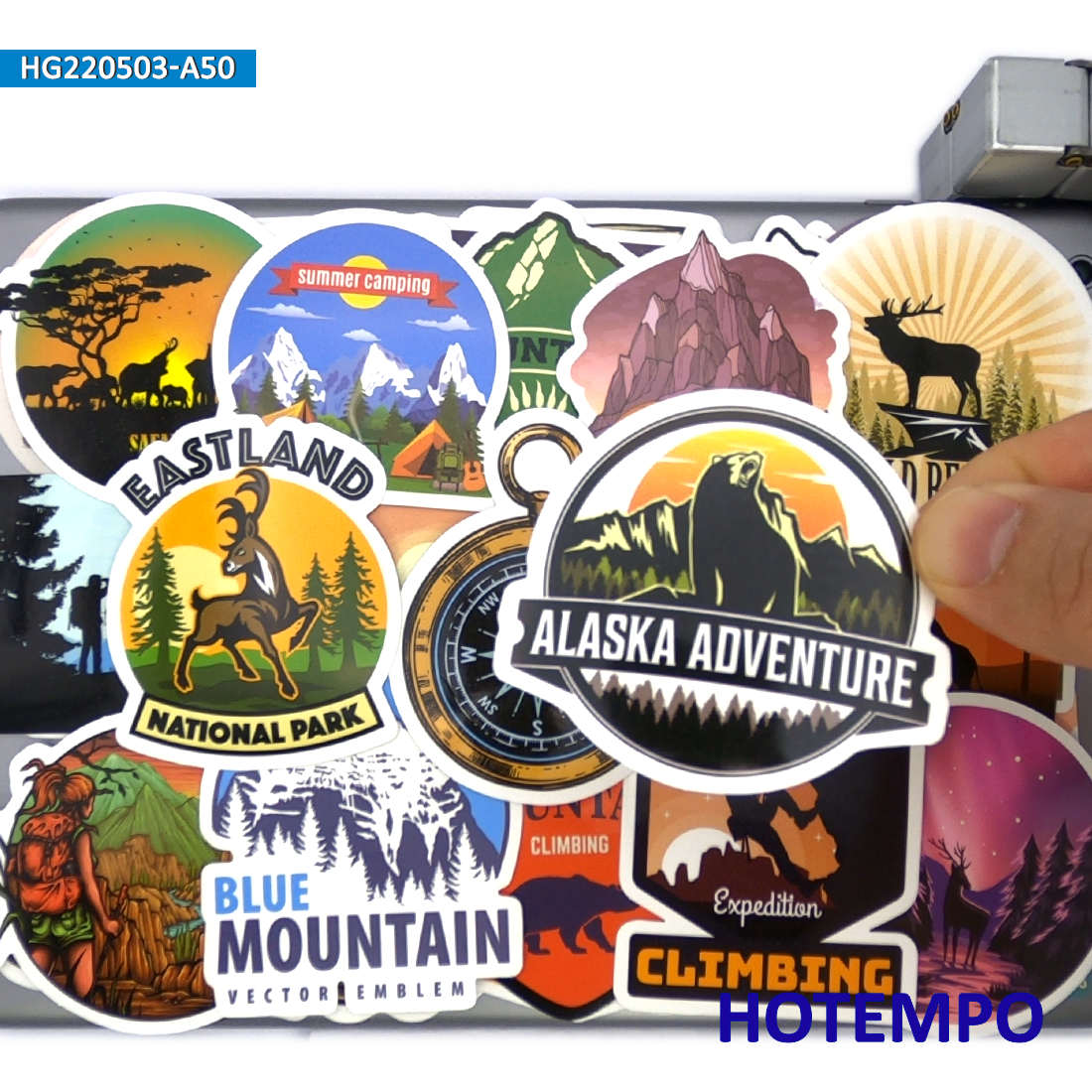 World Travel Stickers Set, Cli - Outdoor Adventure World のレビューと価格